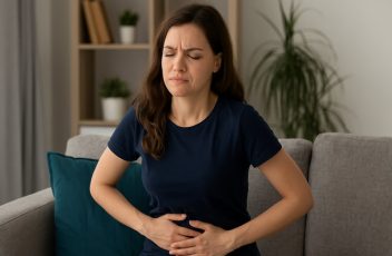 Donna mal di pancia