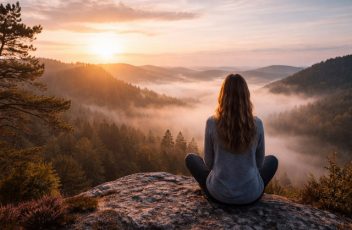 Equilibrio mentale meditazione natura